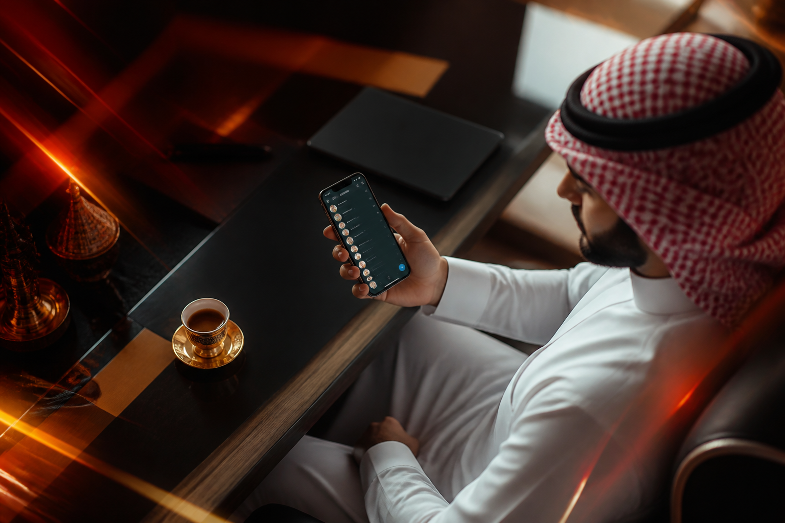 رائد أعمال سعودي يدير حملة تسويق عبر قناة واتساب لمتجر إلكتروني